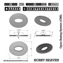 Load image into Gallery viewer, Oval To Oval Bases Size Converters 3d Print Full Range - ModelBricks