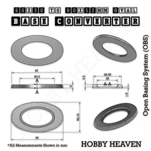 Load image into Gallery viewer, Oval To Oval Bases Size Converters 3d Print Full Range - ModelBricks