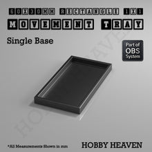 Load image into Gallery viewer, Rectangle Movement Trays | Cavalry & Monsters | 50×25-100×60mm | OBS System - ModelBricks