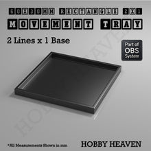 Load image into Gallery viewer, Rectangle Movement Trays | Cavalry & Monsters | 50×25-100×60mm | OBS System - ModelBricks