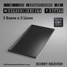 Load image into Gallery viewer, Rectangle Movement Trays | Cavalry & Monsters | 50×25-100×60mm | OBS System - ModelBricks