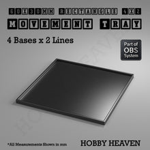 Load image into Gallery viewer, Rectangle Movement Trays | Cavalry & Monsters | 50×25-100×60mm | OBS System - ModelBricks