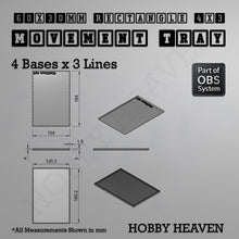 Load image into Gallery viewer, Rectangle Movement Trays | Cavalry & Monsters | 50×25-100×60mm | OBS System - ModelBricks