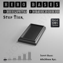 Load image into Gallery viewer, Hero Bases Display Extenders | Squares and Rectangles | Convert Gaming Bases to Display Bases & Plinths - ModelBricks