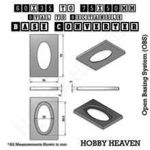 Load image into Gallery viewer, Wargaming Oval to Rectangle Base Converters โ Tabletop Games | 3D Printed Tabletop Accessories - ModelBricks
