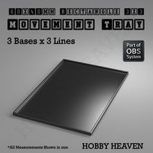 Load image into Gallery viewer, Rectangle Movement Trays | Cavalry & Monsters | 50×25-100×60mm | OBS System - ModelBricks