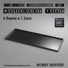 Load image into Gallery viewer, Rectangle Movement Trays | Cavalry & Monsters | 50×25-100×60mm | OBS System - ModelBricks