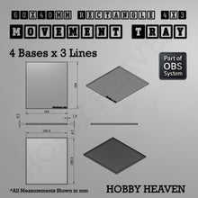Load image into Gallery viewer, Rectangle Movement Trays | Cavalry & Monsters | 50×25-100×60mm | OBS System - ModelBricks