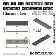 Load image into Gallery viewer, Square and Rectangle Movement Trays Adapters for Tabletop Games - ModelBricks