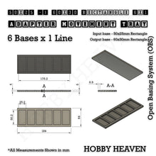 Load image into Gallery viewer, Square and Rectangle Movement Trays Adapters for Tabletop Games - ModelBricks