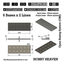 Load image into Gallery viewer, Square and Rectangle Movement Trays Adapters for Tabletop Games - ModelBricks