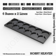 Load image into Gallery viewer, Round to Square Movement Trays Adapters for Tabletop Games - ModelBricks