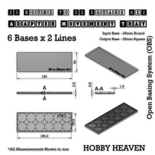 Load image into Gallery viewer, Round to Square Movement Trays Adapters for Tabletop Games - ModelBricks