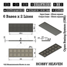 Load image into Gallery viewer, Square and Rectangle Movement Trays Adapters for Tabletop Games - ModelBricks