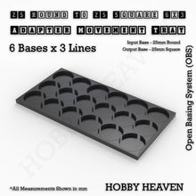 Load image into Gallery viewer, Round to Square Movement Trays Adapters for Tabletop Games - ModelBricks