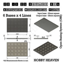 Load image into Gallery viewer, Square and Rectangle Movement Trays Adapters for Tabletop Games - ModelBricks