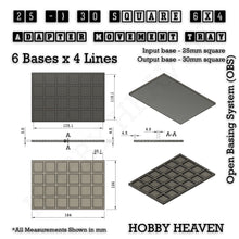 Load image into Gallery viewer, Square and Rectangle Movement Trays Adapters for Tabletop Games - ModelBricks