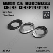 Load image into Gallery viewer, Round To Oval Bases Size Converters 3d Print Full Range - ModelBricks