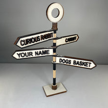 Load image into Gallery viewer, Traditional Direction Sign - Handmade Ornament by Curious Rabbit ® - ModelBricks