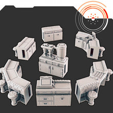 Load image into Gallery viewer, Sci-fi Scenery - Modular Cantina and Bar Set