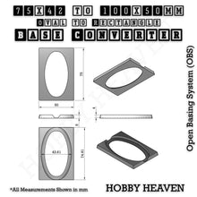 Load image into Gallery viewer, Wargaming Oval to Rectangle Base Converters โ Tabletop Games | 3D Printed Tabletop Accessories - ModelBricks