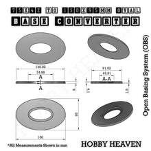 Load image into Gallery viewer, Oval To Oval Bases Size Converters 3d Print Full Range - ModelBricks