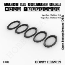 Load image into Gallery viewer, Oval To Oval Bases Size Converters 3d Print Full Range - ModelBricks