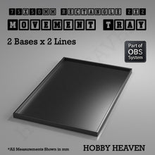 Load image into Gallery viewer, Rectangle Movement Trays | Cavalry & Monsters | 50×25-100×60mm | OBS System - ModelBricks