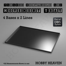 Load image into Gallery viewer, Rectangle Movement Trays | Cavalry & Monsters | 50×25-100×60mm | OBS System - ModelBricks