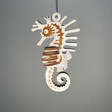 Load image into Gallery viewer, Seahorse Bauble - Handmade Ornament by Curious Rabbit ® - ModelBricks