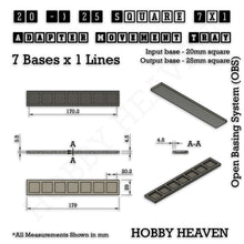 Load image into Gallery viewer, Square and Rectangle Movement Trays Adapters for Tabletop Games - ModelBricks