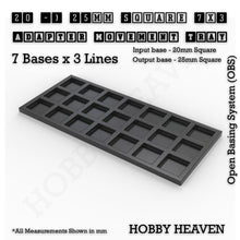 Load image into Gallery viewer, Square and Rectangle Movement Trays Adapters for Tabletop Games - ModelBricks