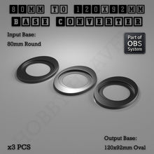 Load image into Gallery viewer, Round To Oval Bases Size Converters 3d Print Full Range - ModelBricks