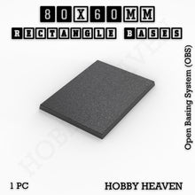 Load image into Gallery viewer, Rectangle Bases Range Sizes - 75x30mm to 125x40mm Medium Sizes 3d Print Full Range Tabletop Games - ModelBricks