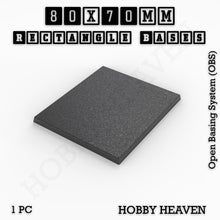 Load image into Gallery viewer, Rectangle Bases Range Sizes - 75x30mm to 125x40mm Medium Sizes 3d Print Full Range Tabletop Games - ModelBricks