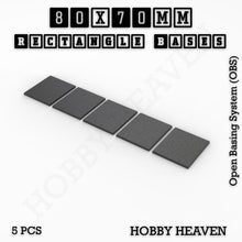 Load image into Gallery viewer, Rectangle Bases Range Sizes - 75x30mm to 125x40mm Medium Sizes 3d Print Full Range Tabletop Games - ModelBricks