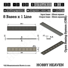 Load image into Gallery viewer, Square and Rectangle Movement Trays Adapters for Tabletop Games - ModelBricks