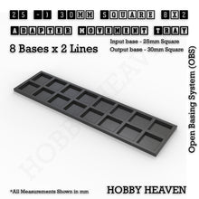 Load image into Gallery viewer, Square and Rectangle Movement Trays Adapters for Tabletop Games - ModelBricks