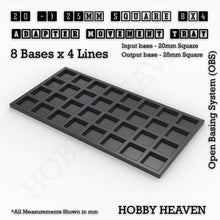 Load image into Gallery viewer, Square and Rectangle Movement Trays Adapters for Tabletop Games - ModelBricks
