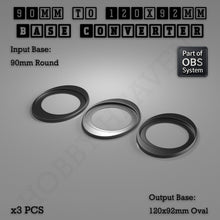 Load image into Gallery viewer, Round To Oval Bases Size Converters 3d Print Full Range - ModelBricks