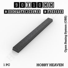 Load image into Gallery viewer, Rectangle Bases Range Sizes - 75x30mm to 125x40mm Medium Sizes 3d Print Full Range Tabletop Games - ModelBricks