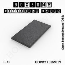 Load image into Gallery viewer, Rectangle Bases Range Sizes - 75x30mm to 125x40mm Medium Sizes 3d Print Full Range Tabletop Games - ModelBricks