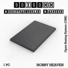 Load image into Gallery viewer, Rectangle Bases Range Sizes - 75x30mm to 125x40mm Medium Sizes 3d Print Full Range Tabletop Games - ModelBricks