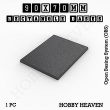 Load image into Gallery viewer, Rectangle Bases Range Sizes - 75x30mm to 125x40mm Medium Sizes 3d Print Full Range Tabletop Games - ModelBricks
