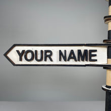 Load image into Gallery viewer, Traditional Direction Sign - Handmade Ornament by Curious Rabbit ® - ModelBricks