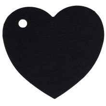 Load image into Gallery viewer, 100 Heart Shaped Gift Tags with White Satin Ribbon - 21 Colours, Birthday Xmas - ModelBricks