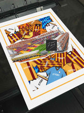 Load image into Gallery viewer, Bradford Kit Collage Retro Shirts & Stadium Football Print - ModelBricks