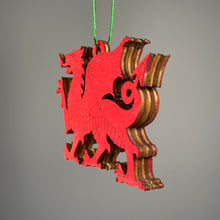 Load image into Gallery viewer, Welsh Dragon Bauble - Handmade Ornament by Curious Rabbit ® - ModelBricks