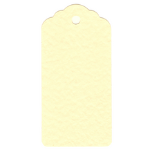 Load image into Gallery viewer, 100 Rectangle Scalloped Gift Tags with White Satin Ribbon - 21 Colours Christmas - ModelBricks