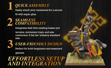 Load image into Gallery viewer, 60x30mm Rectangle Slotted Plastic Bases - ModelBricks